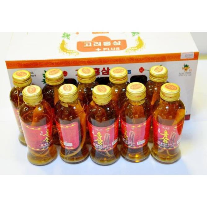 [ Hàng Cao Cấp] Nước Hồng Sâm Có Củ KGS 10 Chai x 120ml