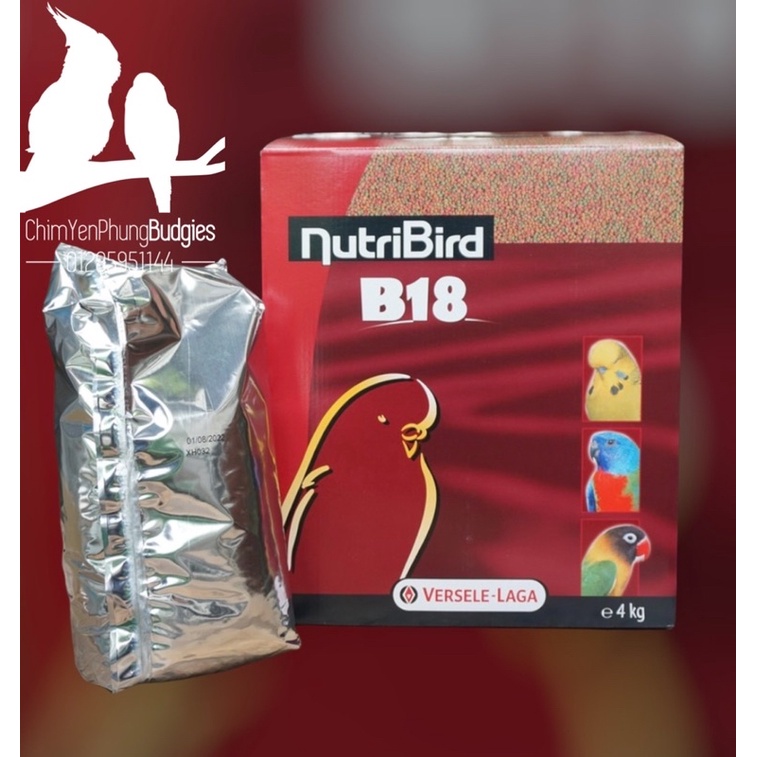 Hạt trái cây NutriBird B18 cho Vẹt nhỏ, xuất xứ: Bỉ 🇧🇪