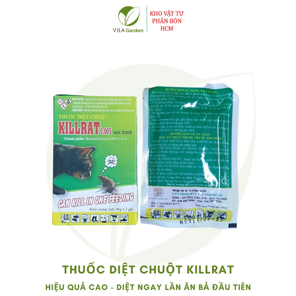 Thuốc Diệt Chuột KillRat ( gói 40g)