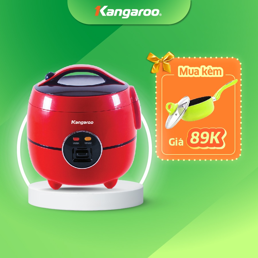 [Mã ELHADEV giảm 4% đơn 300K] Nồi cơm điện Kangaroo 1.2L loại cơ KG822