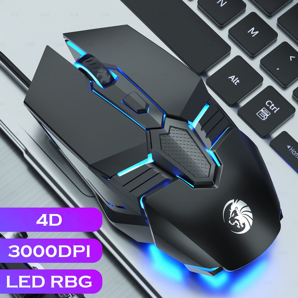 Chuột Cơ Học Có Dây LionKing Dùng Chơi Game, Văn Phòng Led Đổi Màu