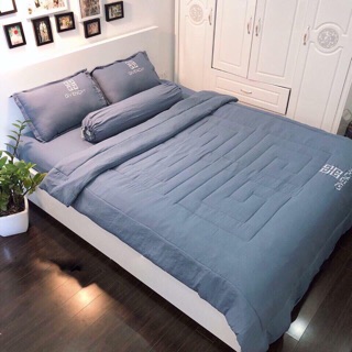 Set chăn ga 5 món cotton đũi( ib chọn mẫu)