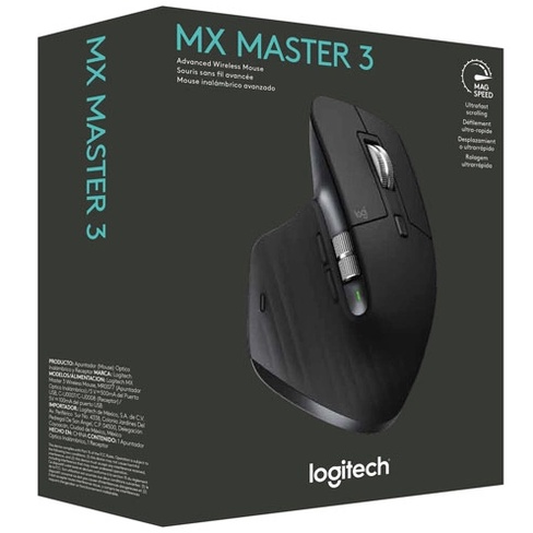 Chuột Bluetooth Không Dây Logitech MX Master 3 Black/Grey- Hàng Chính Hãng