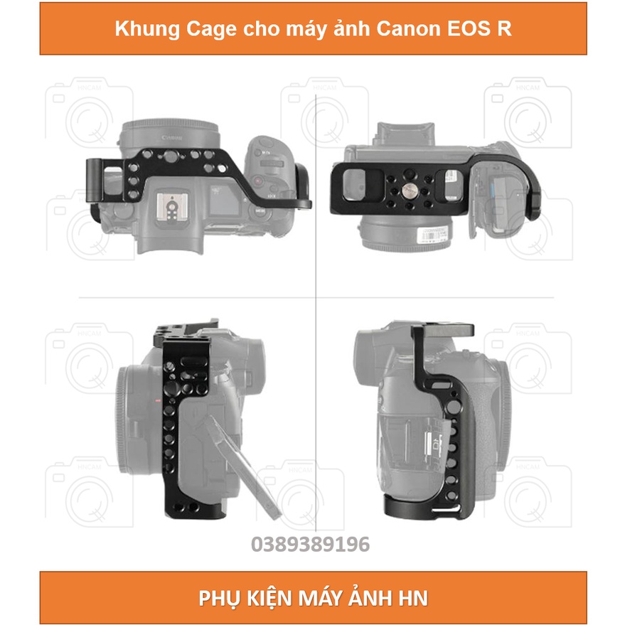 [Mã 55ELSALE1 giảm 7% đơn 300K] [EOS R] RIG Cage kim loại dùng cho máy ảnh Canon EOS R