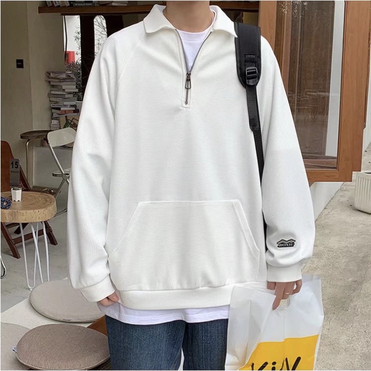 Áo sweater Tay Dài Dáng Rộng Thời Trang Hàn Quốc Cho Nam