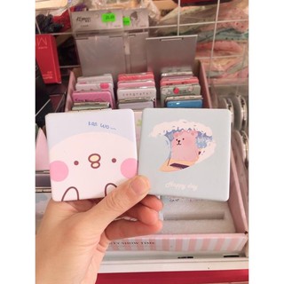 Gương mini 2 mặt hình vuông