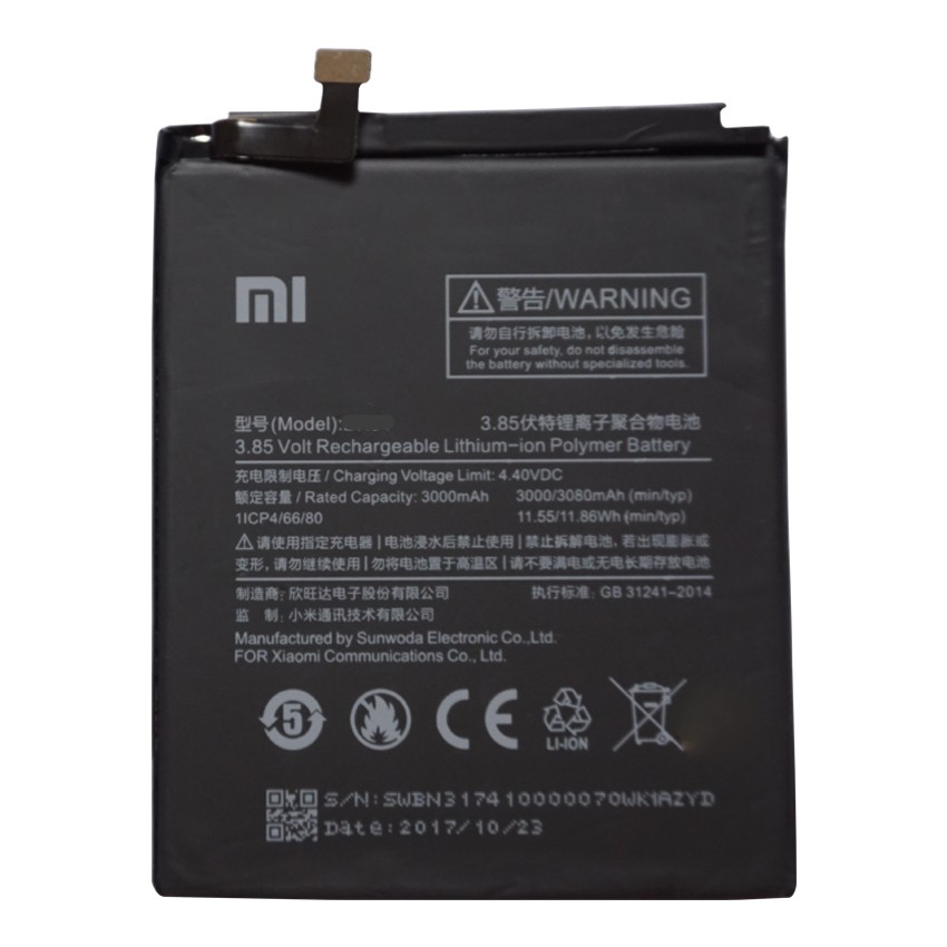 Pin Xiaomi Redmi Note 5A / Note 5A Prime dung lượng 3080mAh (Đen)
