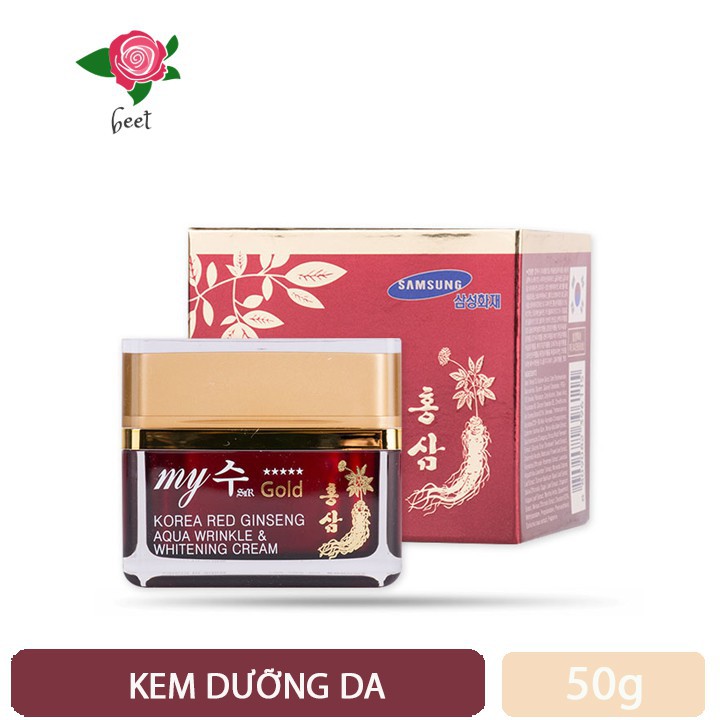 Kem dưỡng da 💖Freeship💖 Giảm 10k Khi Nhập[mypham] Kem sâm Hàn Quốc My Gold Korea Red Ginseng White Cream