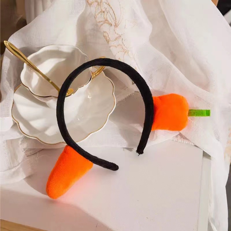 Băng đô cài tóc hình cá mập/cà rốt đáng yêu cho nữ