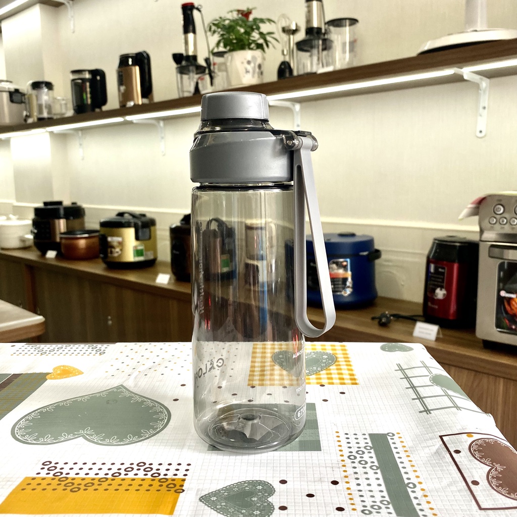 Bình đựng nước thể thao tập gym đi học 670ml Calofa  chai nhựa cao cấp