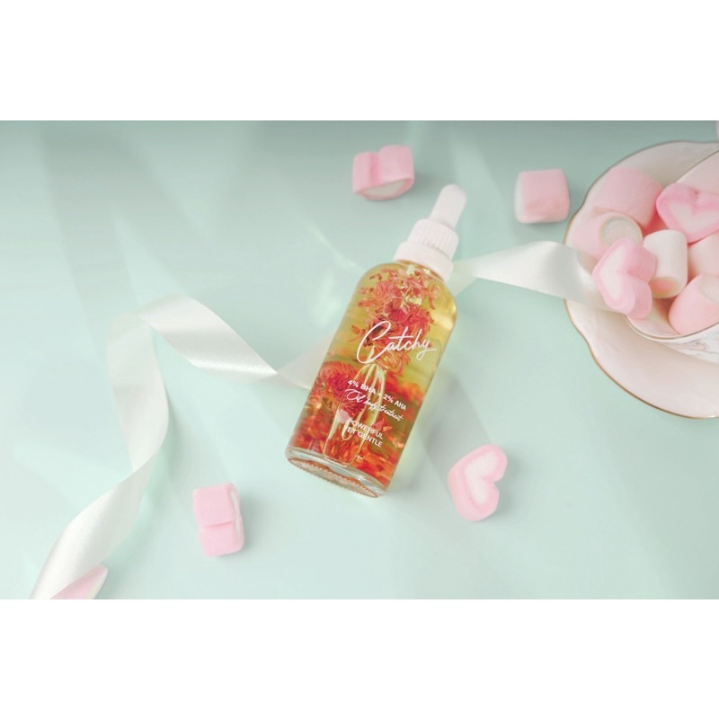 [BODY OIL] Dầu dưỡng cơ thể làm sáng da, tẩy tế bào chết hoá học CATCHY DERMALOGY 4%BHA+ 2%AHA OIL BODY TREATMENT