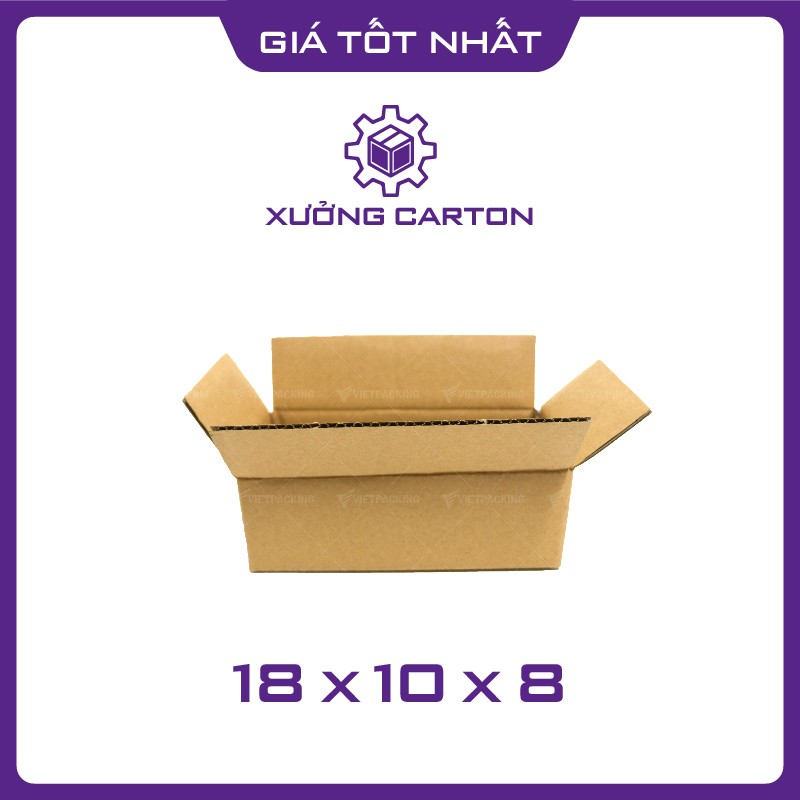 18x10x8 - 50 hộp carton giấy đóng gói hàng