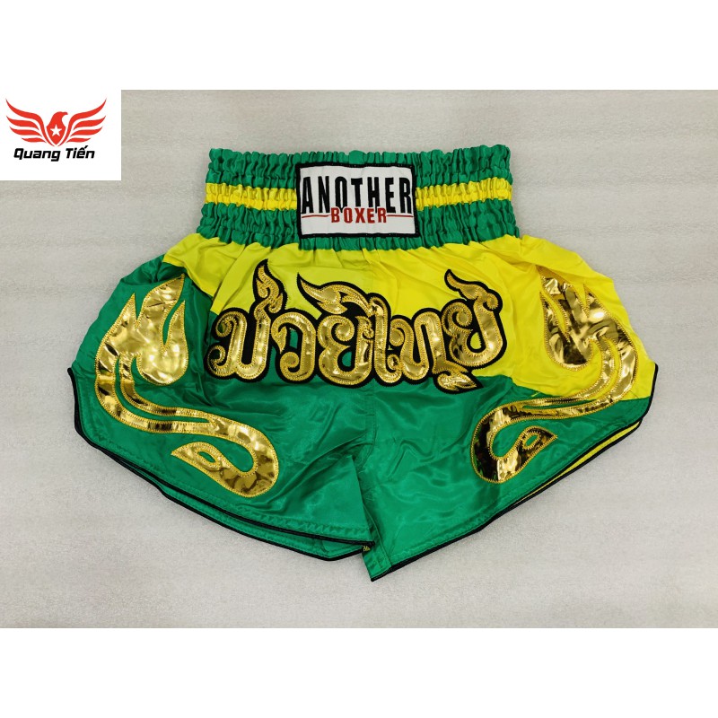 Freeship Quần Muay Thái Another Boxer Chính Hãng Muay Thai Short Chất Liệu Satin Cao Cấp