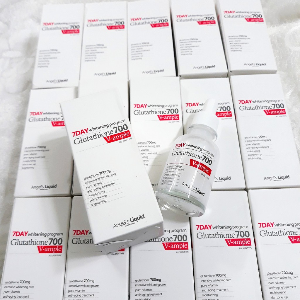 [ HOT ] Huyết Thanh Trắng Da 7day Angel's Liquid Whitening Program Glutathione 700 V-ample 30ml