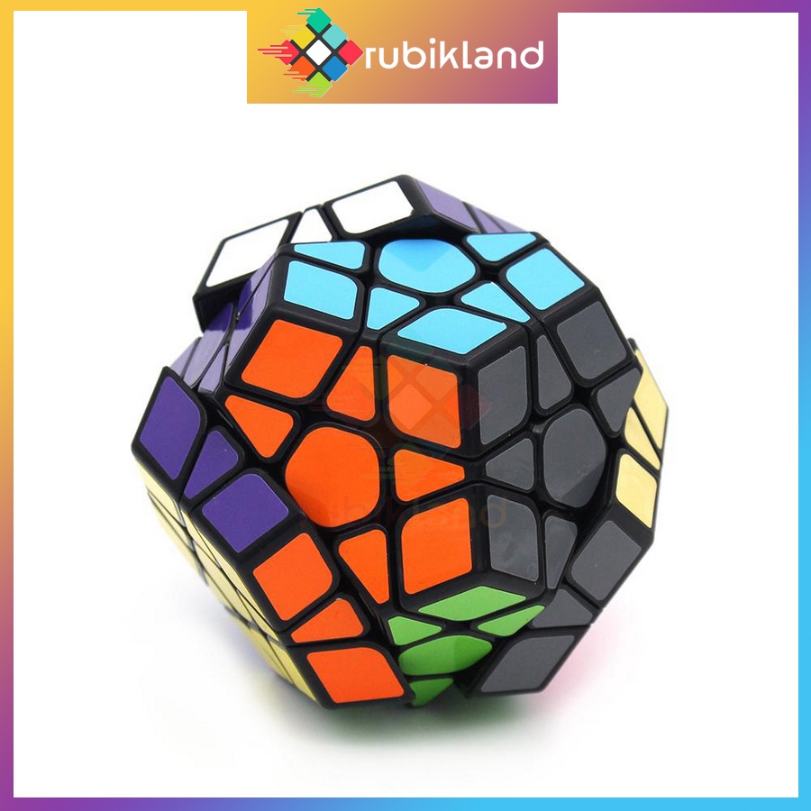 Rubik Megaminx QiYi QiHeng Rubic Biến Thể 12 Mặt Viền Đen Cao Cấp Đồ Chơi Trí Tuệ