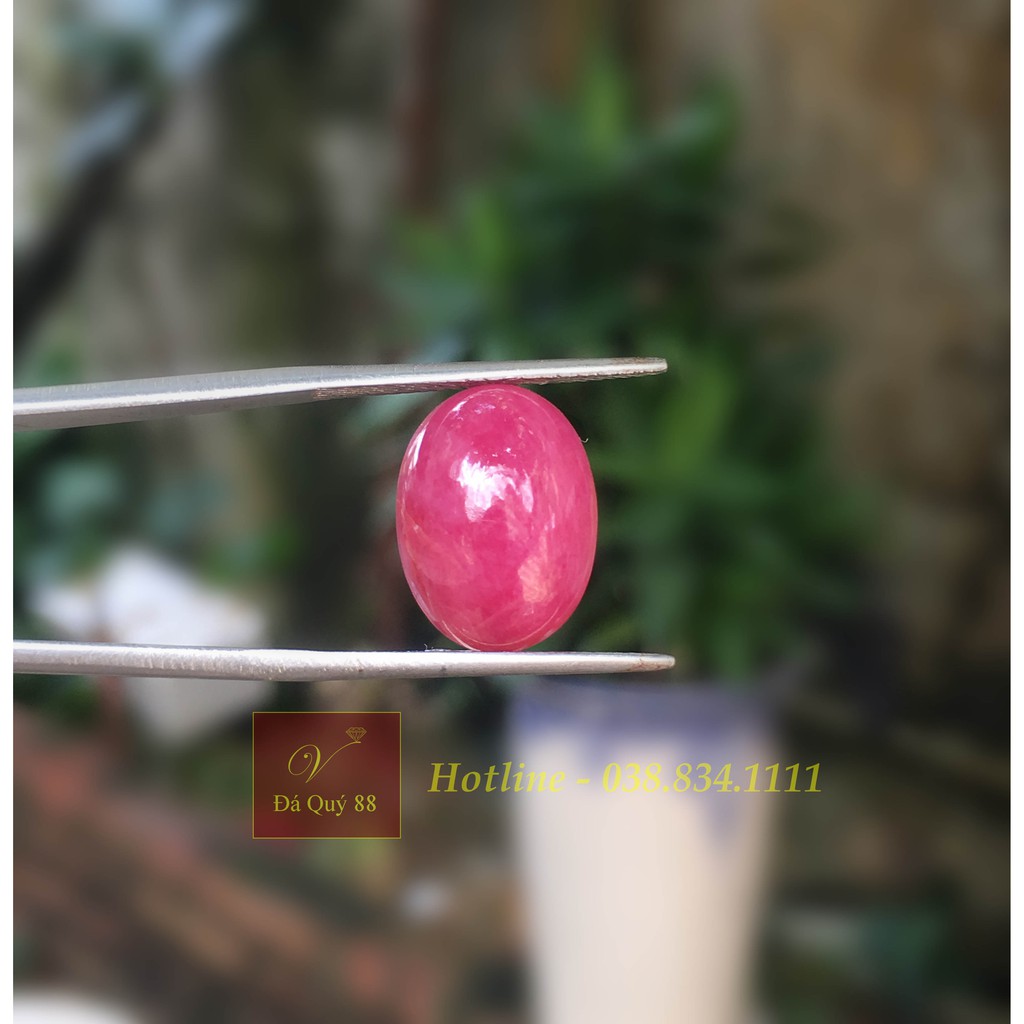 Đá Ruby Tự Nhiên Làm Mặt Nhẫn Nam, 8.6ct, Xuất Xứ Yên Bái