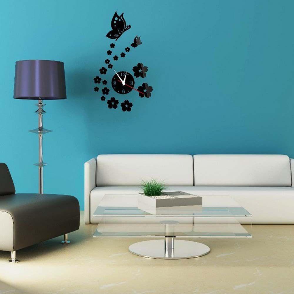 Đồng Hồ Treo Tường Mặt Gương Không Gây Tiếng Ồn Tháo Rời Được DIY