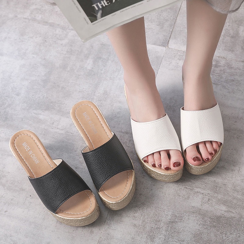 Dép Đế Xuồng Dày Thời Trang Mùa Hè Dễ Phối Đồ Cho Nữ