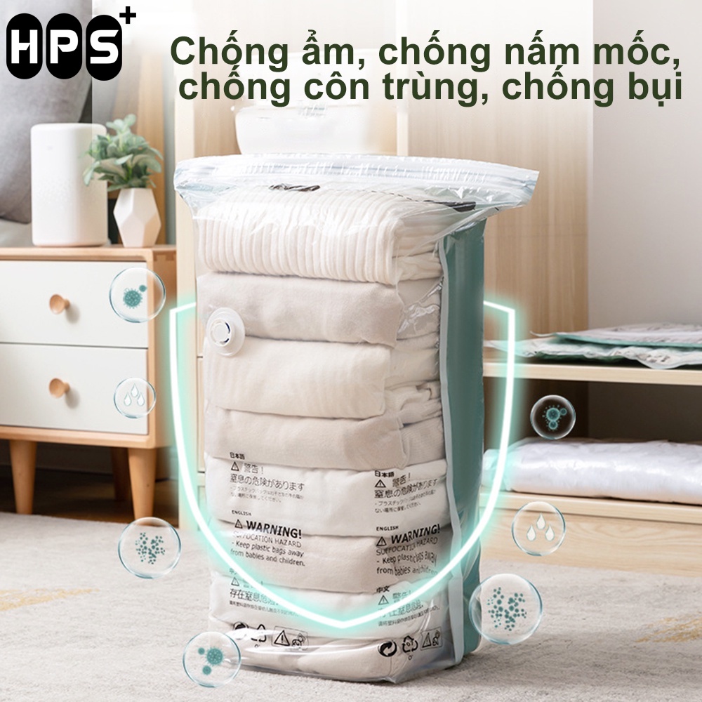 Túi hút chân không đựng quần áo, chăn màn, chống bụi, bảo quản chăn, ga, gối tiện dụng