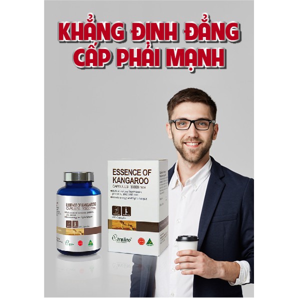 ✅ [CHÍNH HÃNG] Careline Essence of Kangaroo 30000 Max - Khẳng định bản lĩnh phái mạnh Hộp 60 Viên