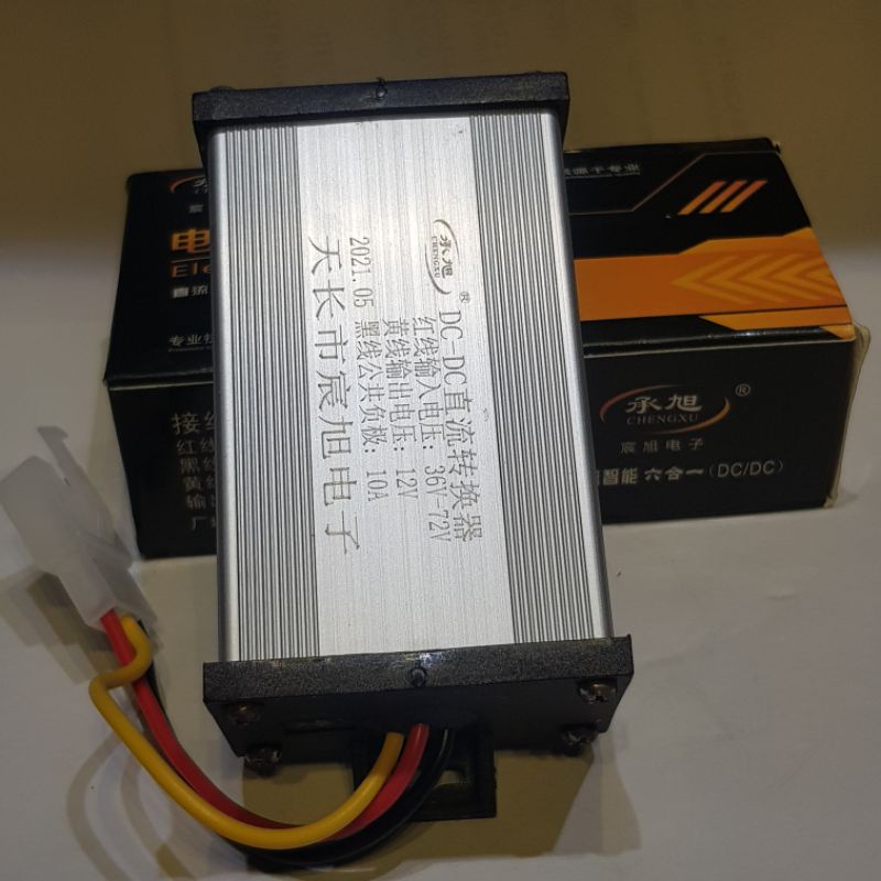 BỘ CHUYỂN ĐỔI DC 36V-72V SANG 12V 10AH CHO XE ĐẠP ĐIỆN