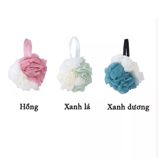 Bông Tắm Tròn Tạo Bọt Phối 2 Màu