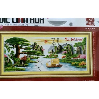 Tranh thêu a517- thuận buồm xuôi gió 1,5mx67cm