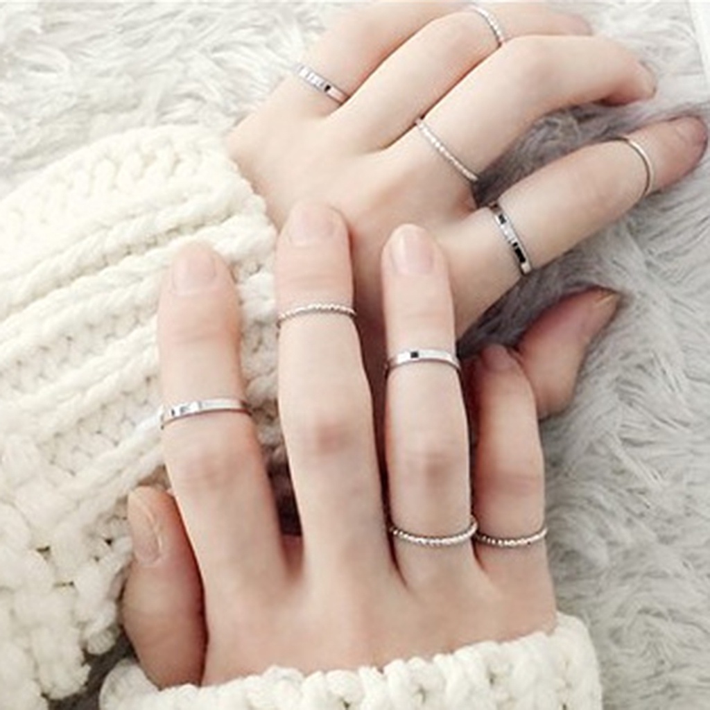 Nhẫn Nữ Kiểu Dáng Đơn Giản Hợp Thời Trang