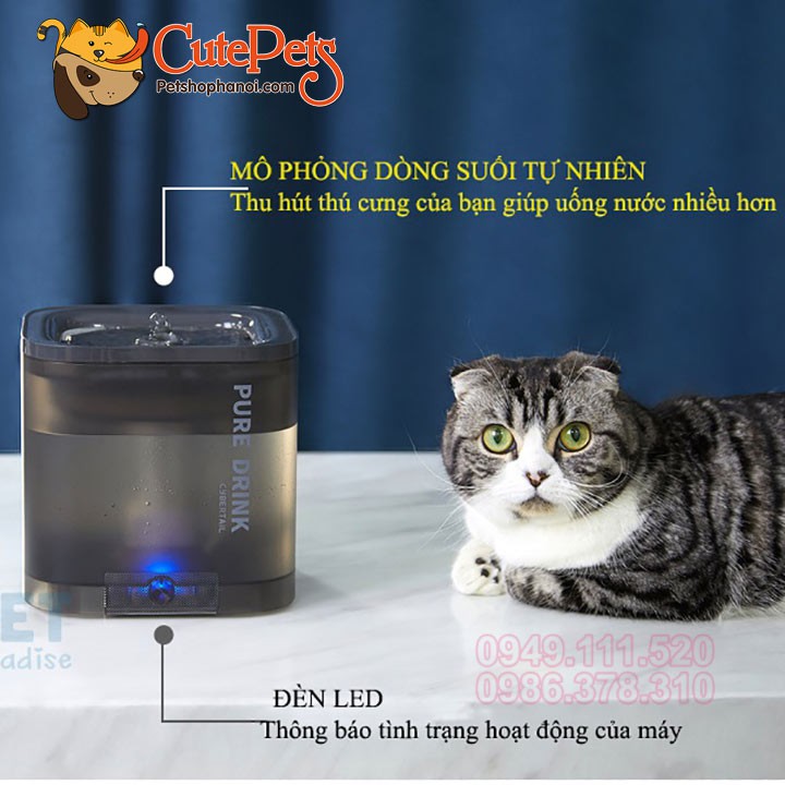 [Chính hãng] Máy lọc nước Petkit EverSweet Solo 1.85L dành cho thú cưng - Petshop Hà Nội