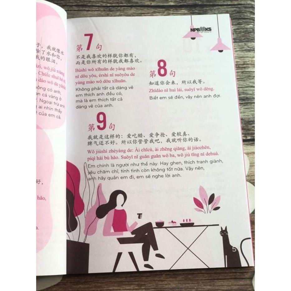 Sách - Bí kíp thả thính song ngữ trung Việt + DVD tài liệu