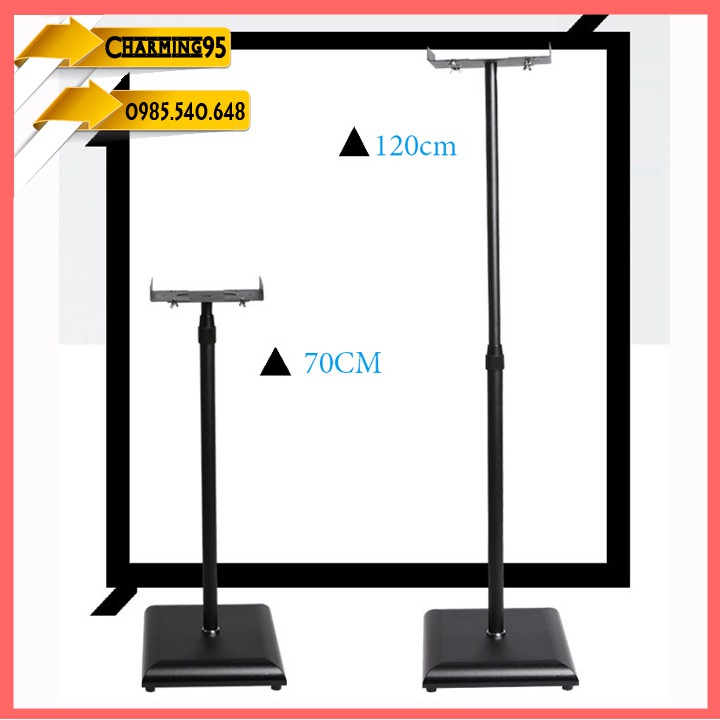 Chân loa E401 kim loại 29x24x mặt đỡ 22x12cm- 9211