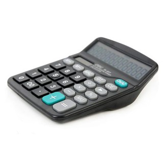 Máy tính Deli 837 nút năng lượng mặt trời Dual Power 12-bit Máy tính văn phòng với Pin