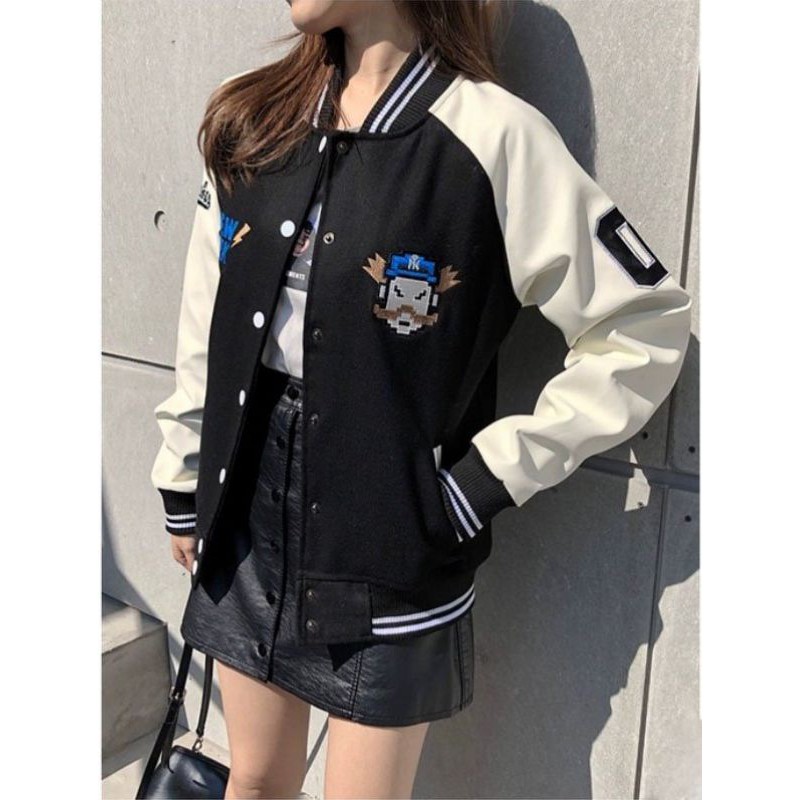 Áo khoác dù bomber thêu cao cấp - bomber jacket - Hana Store