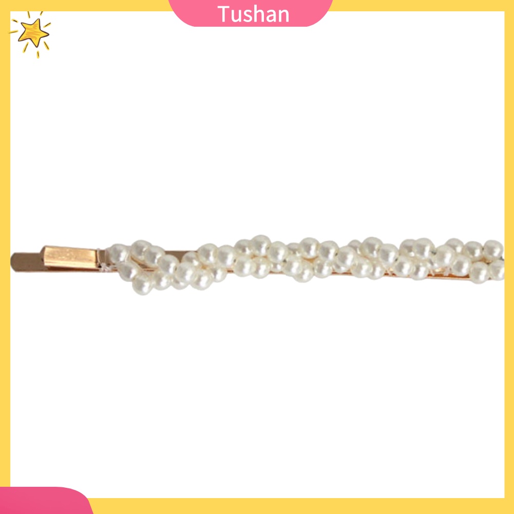 Kẹp tóc đính ngọc trai giả thời trang phù hợp làm quà tặng cho nữ/ bé gái