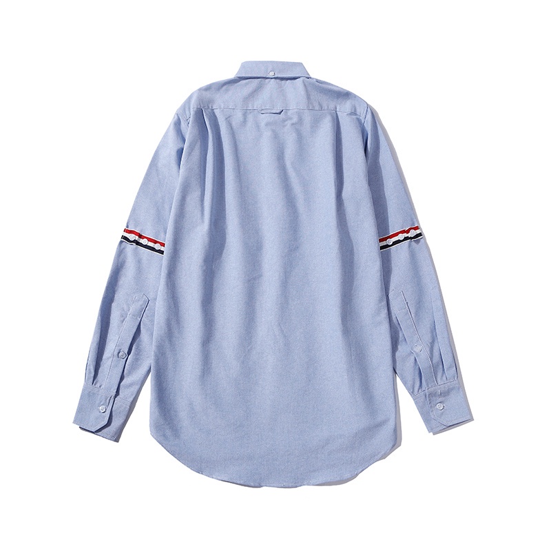 Áo sơ mi cotton tay dài kẻ sọc thời trang công sở thanh lịch cho nam nữ