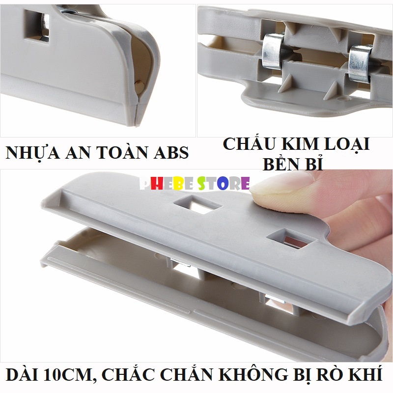 Kẹp gói bao bì miệng túi thực phẩm chống ẩm tiện lợi thông minh loại lớn