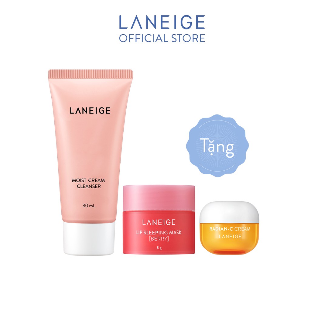 ( Mypham35 ) [HB GIFT] Bộ sản phẩm dưỡng ẩm tối ưu & chống oxy hóa LANEIGE Trial Lip Mask & Radian-C