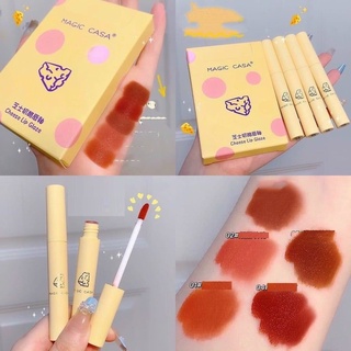 Son magic casa vàng phô mai - set 5 cây son kem lì