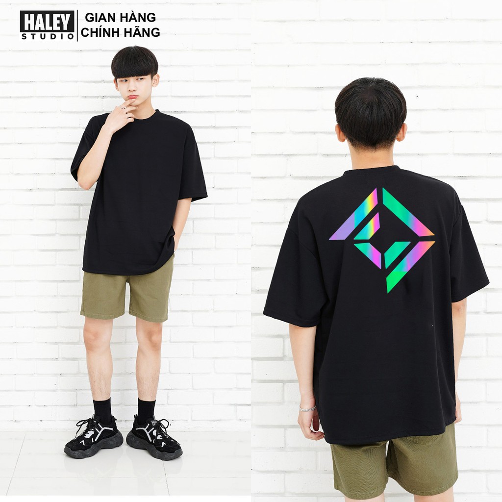 Áo Thun Unisex Form Rộng Nam Nữ Phản quang cá tính phong cách Hàn Quốc TN143 Haley TEECHANCE