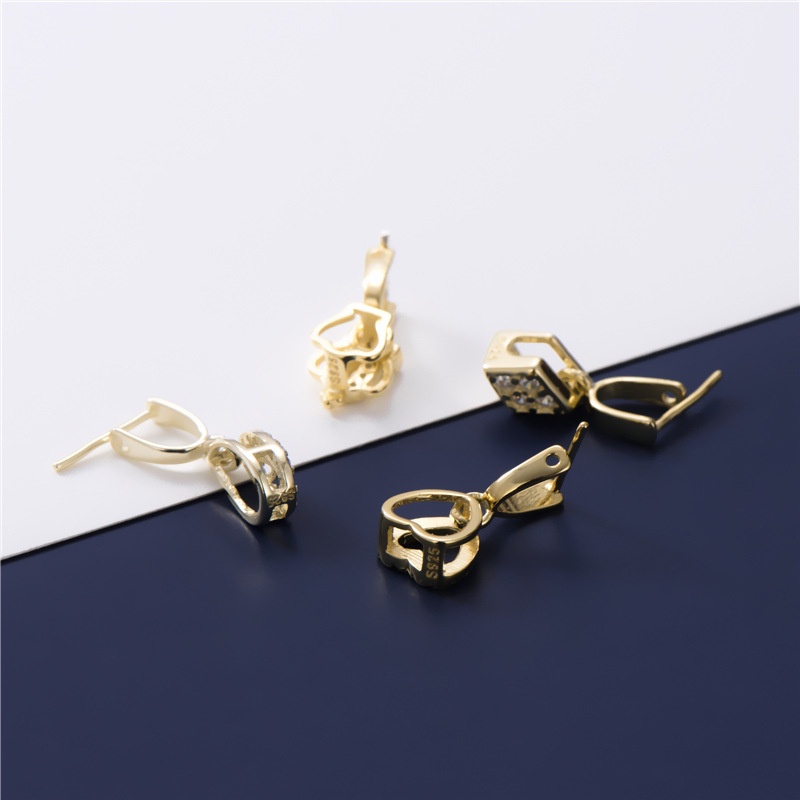 Mặt Dây Chuyền Bạc S925 Hình Hoa Hướng Dương Đính Đá Ngọc Bích Cài Khóa DIY