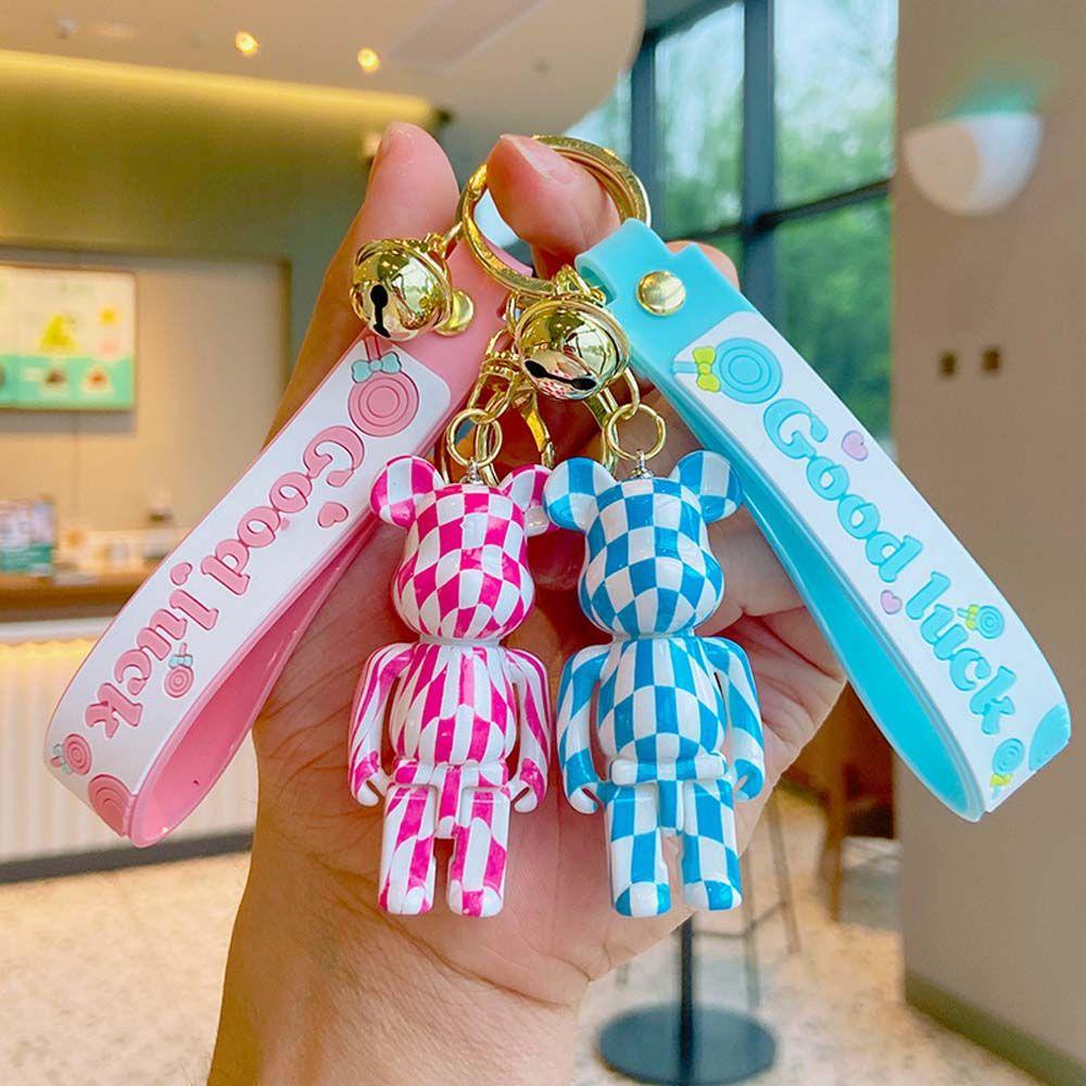 Móc Chìa Khóa Hình Gấu Bằng Acrylic Và Kim Loại Dễ Thương