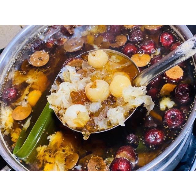 HOT set 13 nguyên liệu chè dưỡng nhan, nấu 10 đến 12 người ăn, tuyết yến dưỡng nhan giúp đẹp da, cải thiện sắc đẹp | BigBuy360 - bigbuy360.vn