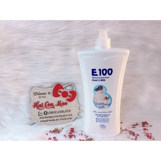 Sữa tắm e100 trắng da 1200ml (đủ màu)