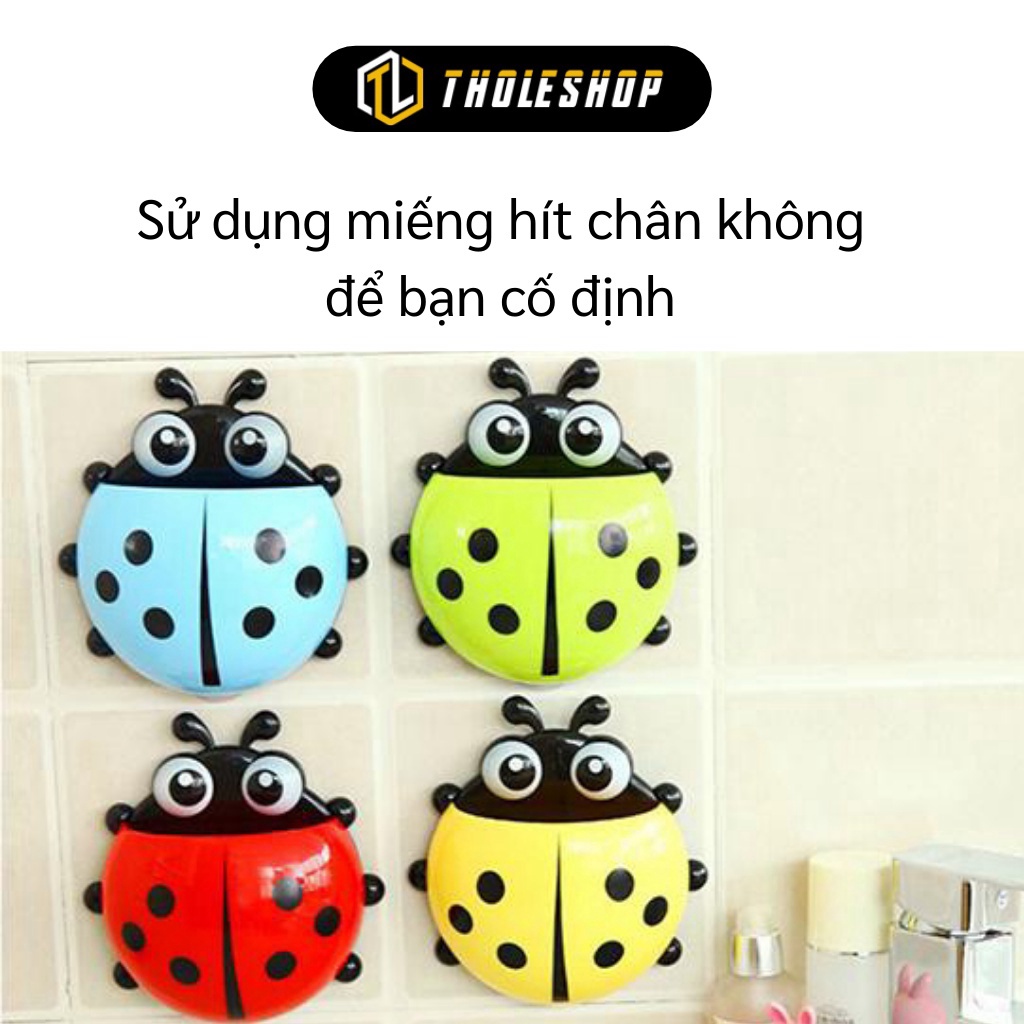 [SGD] Để bàn chải - Dụng cụ để bàn chải và kem đánh răng hình chú bọ ngộ nghĩnh hút chân không dán tường 3102