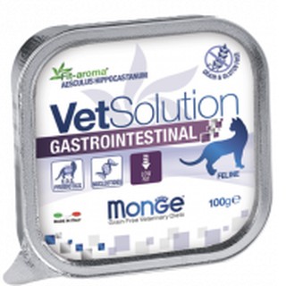 Monge VetSolution Cat Gastrointestinal -  Paté Hỗ Trợ Rối Loạn Tiêu Hóa Cấp Tính, Tiêu Chảy (ít béo) Cho Mèo