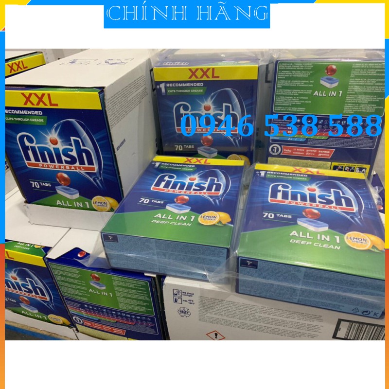 VIÊN RỬA BÁT FINISH ALL IN ONE HƯƠNG CHANH 86 VIÊN NHẬP KHẨU CHÍNH HÃNG