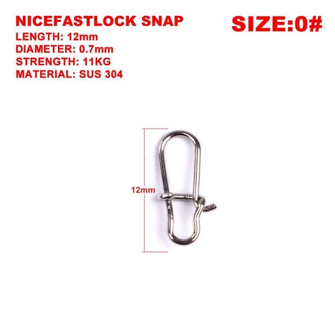 Khóa Lure Snap - Bộ Combo 10 chiếc Khóa Lure Snap Lure _ Chuyên Dùng Câu Lure Pk2