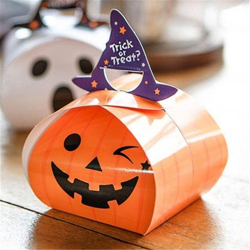 Set 10 Hộp Giấy Đựng Kẹo / Đồ Ăn Vặt Trang Trí Halloween Cho Bé