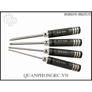 Bộ vít dẹp 4 món dành cho rc ( 3.0/4.0 5.0/5.8 / mm)