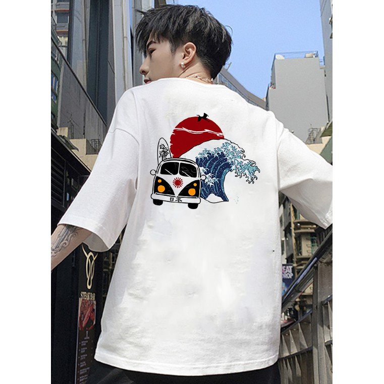Áo thun unisex form rộng Nhật Bản đẹp độc lạ phong cách cá tính vải dày mịn 2019T2375